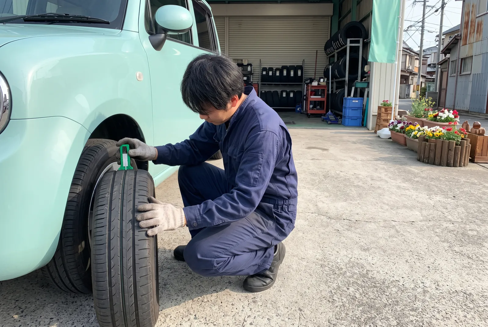タイヤ交換